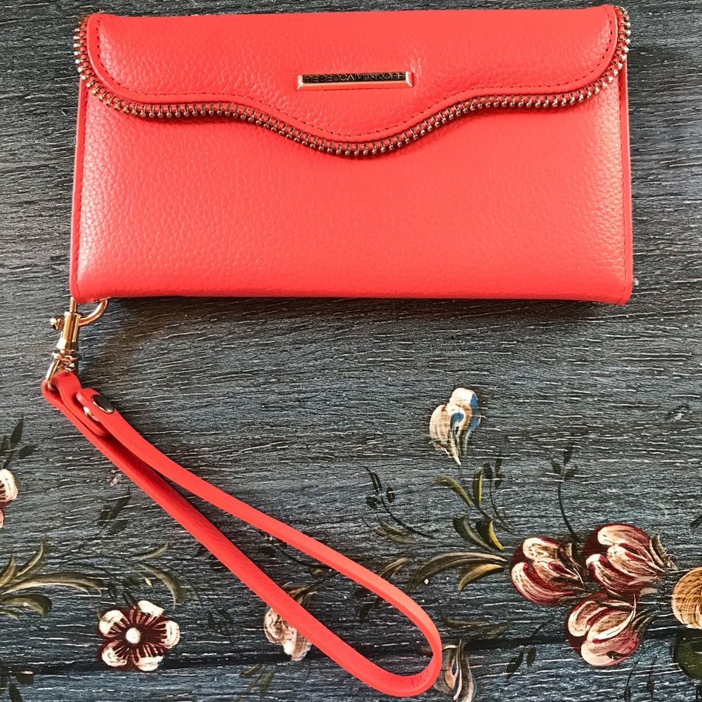 iPhone 7Plus REBECCA MINKOFF leather wristlet!